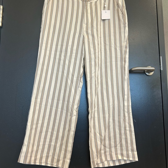 Part Two NWT size 12 (42)Elegant Cream and Black Flare/wide Pants with stripes - Picture 8 of 16